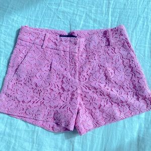 BCBG MAXAZRIA Pink Lace shorts